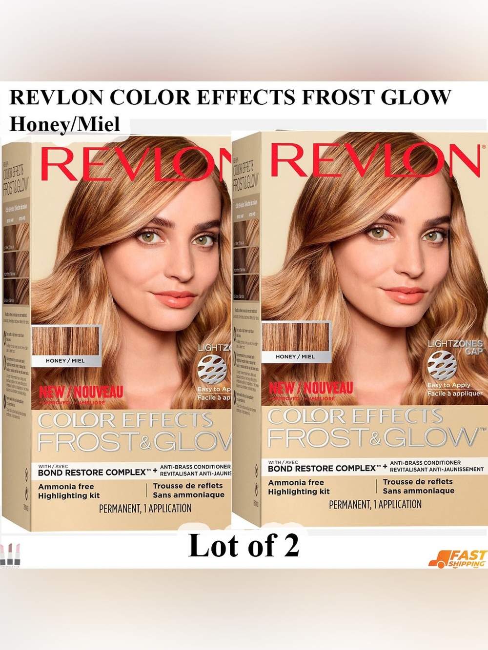 Revlon Color Effects Frost & Glow Honey Blonde Highlight Kit (Lot of 2)